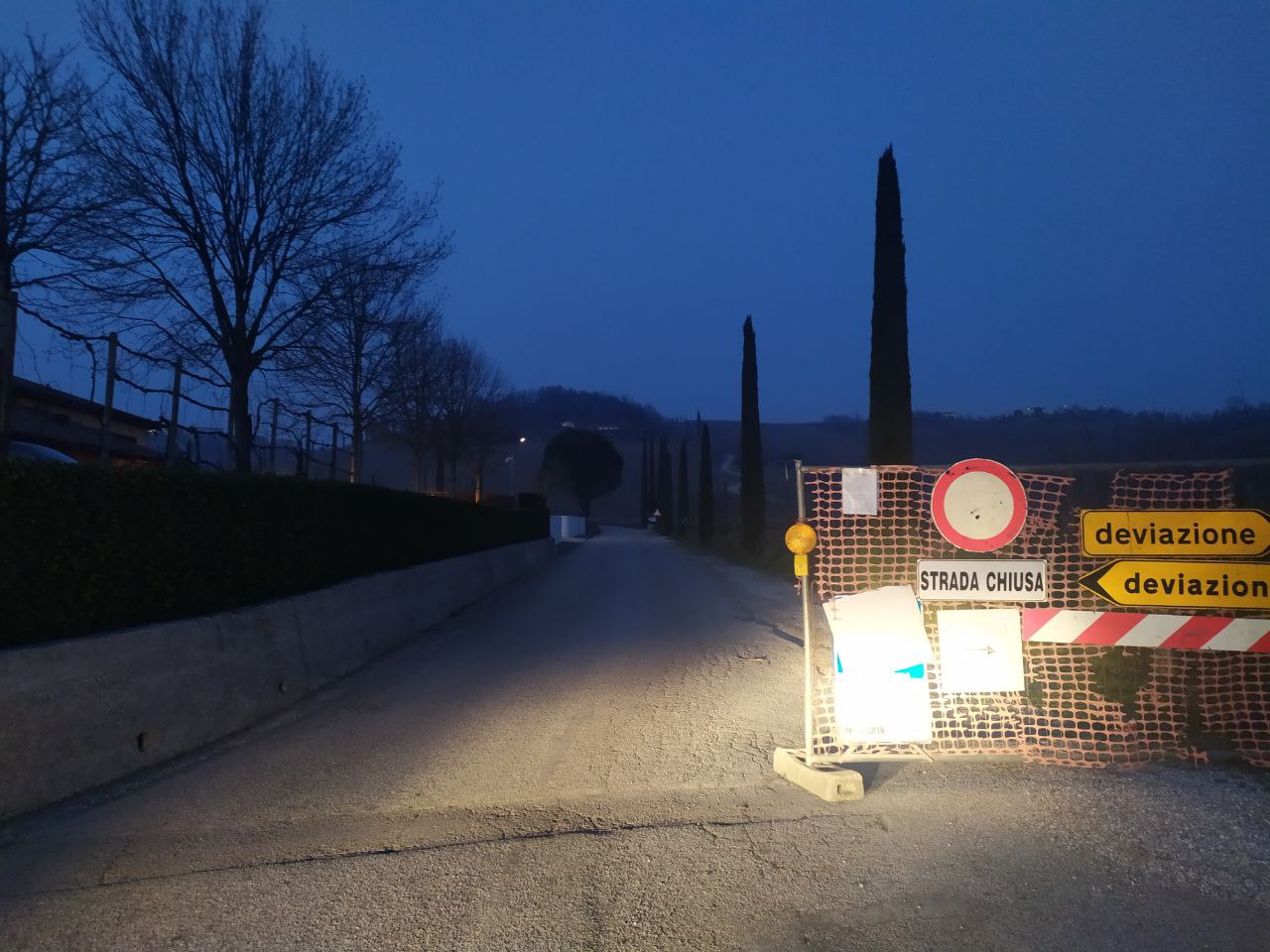 Il maltempo colpisce Dolegna del Collio, frana la strada verso Ruttars